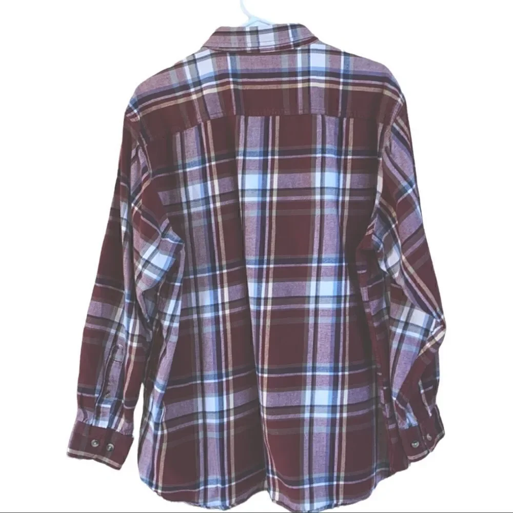 Bass Pro Shops Men’s Button Down Plaid Flannel Shirt Size XL